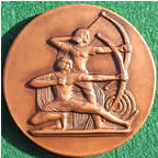Egypt Cairo Archery medal 1962