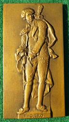 France, “Le Figaro” newspaper, bronze prize medal circa 1925