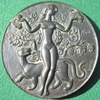 France Bacchante art medal by Guiraud