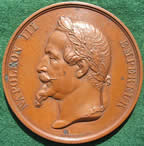 Napoleon Bonaparte's statue re-rected by Napoleon III, medal 1865
