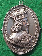 Royalist Civil War badge medal Charles I