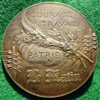 France, “Le Matin” (socialist newspaper), silver medal circa 1905 by René Riberon