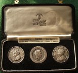 The Three Kings of 1936, cased medal set of George V, Edward VIII, George VI