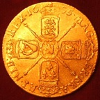 William III gold Guinea 1695