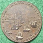 Admiral Vernon & the Capture of Porto Bello 1739, pinchbeck meda
