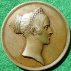 Harriet, Duchess of Sutherland 1837, Lady-in-Waiting to Queen Victoria, bronze medal