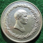 Napoleon Bonaparte, Burial on St Helena 1821 medal