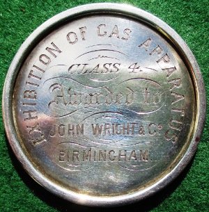 South Shields, South Shields Gas Company, Exhibition 1877, silver prize meda