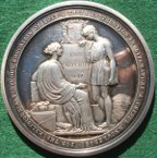 City of London School founded 1834, silver prize medal by B Wyon