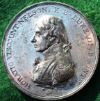 Battle of Trafalgar 1805, Matthew Boultons medal in white metal, by Conrad Kuchler