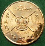 Elizabeth II, Golden Jubilee 2002, large gilt-bronze medal 76mm