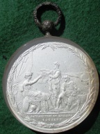 Francis Russell, Duke of Bedford, President of the Bath & West of England Agricultural Society 1802, glazed and frosted silver prize medal by John Milton