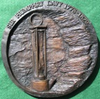 Davys Miners Lamp, 200th Anniversary 1978, large cast bronze medal