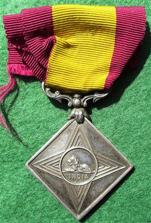 India, British, silver Army of India Temperance medal circa 1890, The Second Beatty Star