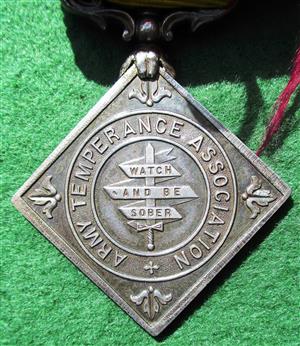 India, British, silver Army of India Temperance medal circa 1890, The Second Beatty Star