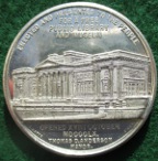 Liverpool, William Brown benefactor & Library and Museum opened 1860, white metal medal
