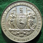 Liverpool, Fancy Fair for Infirmary Hospitals 1849, white metal medal