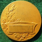Aviation, bronze-gilt art deco medal circa 1930 by Edouard Fraisse