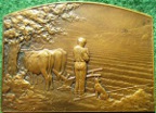 LAngelus, bronze medal by Georges Dupr (1903)