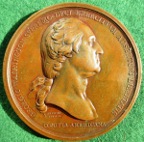 USA, Washington before Boston 1776, bronze medal by Benjamin Duvivier  after Houblon, 69mm, original striking, extremely rare