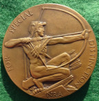 National Rifle Association, The Kings Trophy Competition, For Special Distinction, bronze medal circa 1925 by Percy Metcalfe