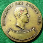 Australia, Edward VIII, Melbourne Royal Show 1936, bronze prize medal