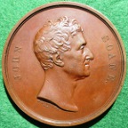 Sir John Soane 1834, bronze laudatory medal by W Wyon