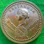 Canada, Quebec Taken 1759, bronze medal by John Pingo