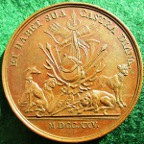 France, Louis XV, The Royal Hunt 1725, bronze medal