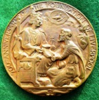 Liverpool, 700th Anniversary of its foundation as a borough 1207-1907, large bronze medal