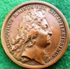 France, Louis XV, the Duke of Anjou beomes King Philip V of Spain 1700, bronze medal