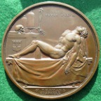 London, St Thomass Hospital, William Cheselden, The Cheselden Prize Medal circa 1845, bronze, by W Wyon,