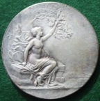 France, prize medal, silvered-bronze, circa 1910, by Charles Pillet