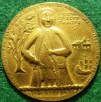 Admiral Vernon, Fort Chagre taken 1739, brass medal, rare