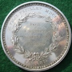 London, Royal Society of Arts Instituted 1753, Mercury and Minerva silver prize medal awarded 1830 to Felix Feuillet, by W Wyon