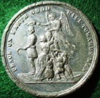 Crimean War, Peace of Paris 1856, white metal medal
