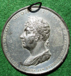 George IV, Royal Visit 1822, white metal medal