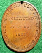 Cheshire, Walgherton Female Friendly Society, John Twemlow medal 1833