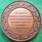 Edinburgh University Tercentenary medal 1884