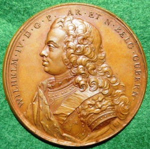 Netherlands, William IV Hereditary Stadtholder 1747, Dassier medal