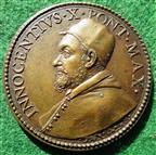 Vatican, Innocent X, condemnation of the Jansen heresy 1654, bronze medal