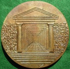 Eastern Europe, a large cast bronze medal 1991, by Eniko Szollossy