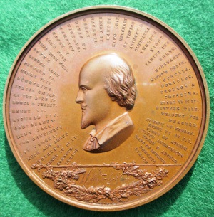 Shakespeare tercentenary medal 1864