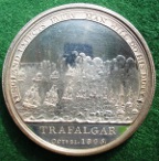 The Battle of Trafalgar, Boultons Medal, a silver resrike from the original Kchler dies by Pinches 1966