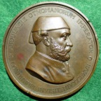 Great Britain/ Turkey, visit of Sultan Abdul Aziz to the City of London 1867, large bronze medal by JS & AB Wyon
