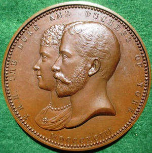 Duke of York visit to London 1893 medal BHM 3452