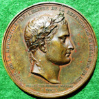 France, Return of Napoleons ashes from St Helena to Les Invalides 1840, bronze medal