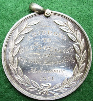 Ireland, Kingstown (Dunlaoghaire) Stacpoole Espinasse prize medal 1851