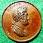 George IV, Coronation 1821, bronze medal by T I Wells