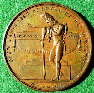 Duke of York, death 1827, bronze medal